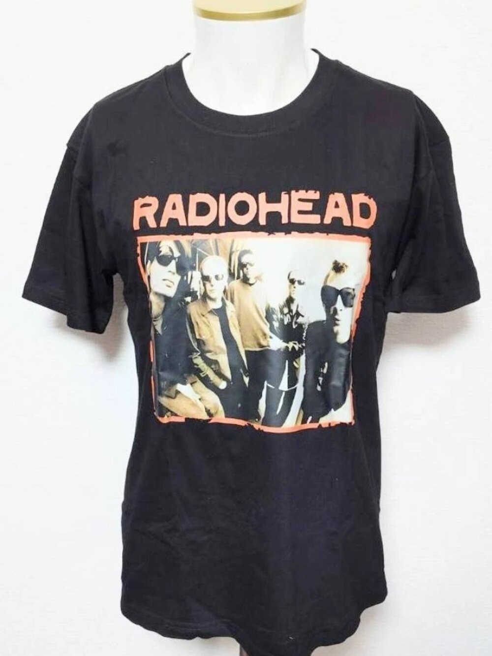 Radiohead band rock orange T shirt